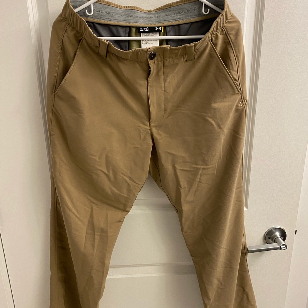Under armor tan golf pants